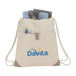 Recycled Cotton Drawstring Bag