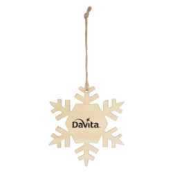 1229 Wood Ornament – Snowflake