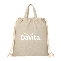 Recycled 4oz Cotton Drawstring Bag