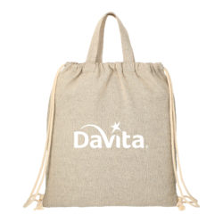 Recycled 4oz Cotton Drawstring Bag