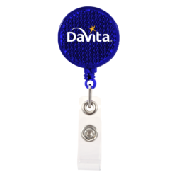 Reflector Retractable Badge Holder