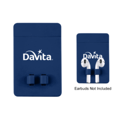 Phone Wallet With Earbuds Holder