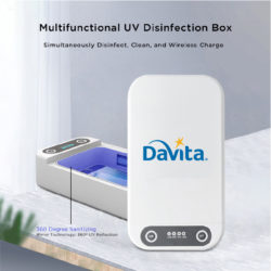 UV Light UVC Sanitizer Disinfection Box with Interior Wireless Charging Function (10W)