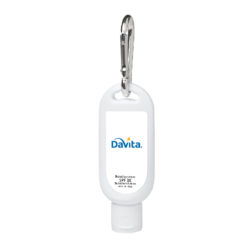 1.8 oz. SPF 30 Sunscreen With Carabiener