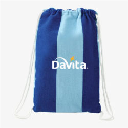 Microfiber Beach Blanket with Drawstring Pouch