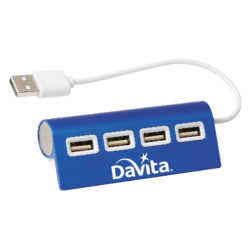 4-PORT ALUMINUM WAVE USB HUB